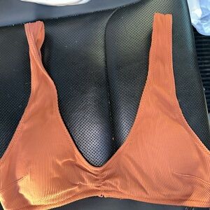 Aerie Kids Rust Ribbed Leggings